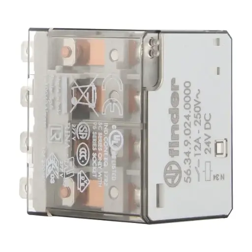 [563424VDC] MINIATURE POWER RELAY 12A 4CO 24VDC COIL