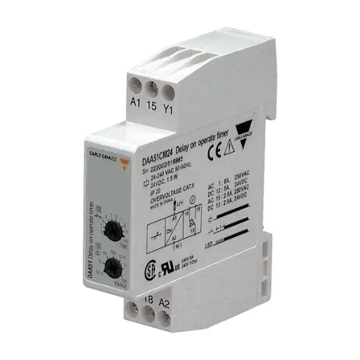 [DAA51CM24] TIMER ON DELAY 24VDC/24-240VAC SUPPLY 1 C/O 01.S-100H 17.5mm