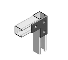 [E1036H] E1036 - FLAT PLATE FITTING - HDG