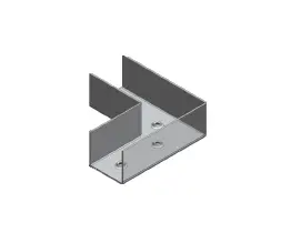[E922LZ] E922L - ELBOW CHANNEL JOINER - ZP