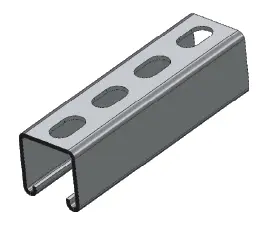 EZYSTRUT - 6M SLOTTED CHANNEL - MILL